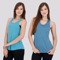Kit 2 Regatas Area New Bio Feminina Azul