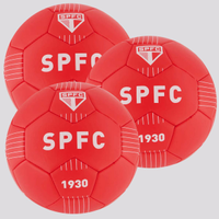 Kit 3 Bolas São Paulo Vermelha