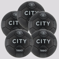 Kit 5 Bolas Machester City Campo Preta