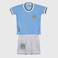 Kit Manchester City Retrô 2014 Juvenil Azul