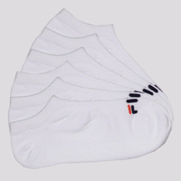 Kit Meia 6 Pares Fila Cano Curto Lisa Branco