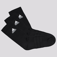 Kit Meia Adidas 3 Pares Cano Alto Preta e Branca