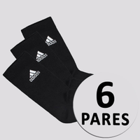 Kit Meia Adidas 6 Pares Cano Alto Preta e Branca
