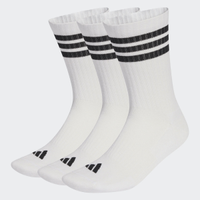 Kit Meia Adidas ESS CRW 3 Pares Branca e Preta