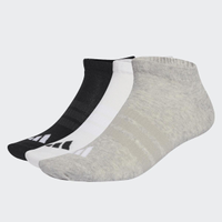 Kit Meia Adidas Invisível 3 Pares Cinza, Branca e Preta