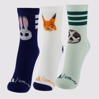 Kit Meia Adidas LK DY ZOO 3 Pares Juvenil
