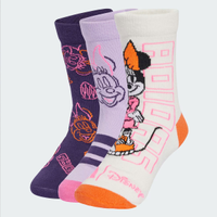 Kit Meia Adidas Minnie Mouse Crew 3 Pares Infantil