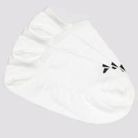 Kit Meia Adidas No Show 3 Pares Branca