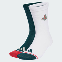 Kit Meia Adidas Pizza 2 Pares Branca e Verde