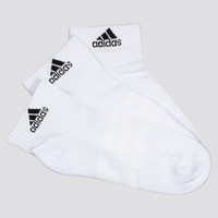 Kit Meia Adidas Sportswear Ankle 3 Pares Branca e