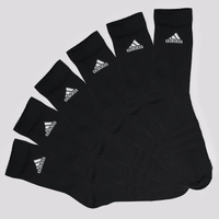 Kit Meia Adidas SPW Cano Alto 6 Pares Preto