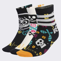 Kit Meia Adidas Viva 3 Pares Off White e Preta