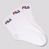 Kit Meia Fila 3 Pares Cano Médio Branco