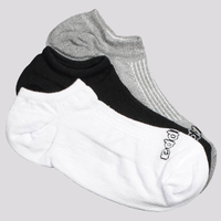 Kit Meia Kappa 3 Pares Super Invisível Branca Cinza e Preta