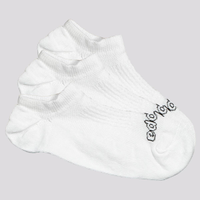 Kit Meia Kappa 3 Pares Super Invisível Feminina Branca