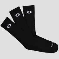 Kit Meia Oakley Essential Crew 3 Pares Preta