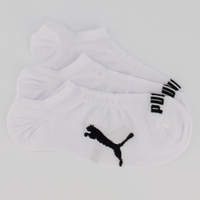 Kit Meia Puma Sapatilha 3 pares Branca