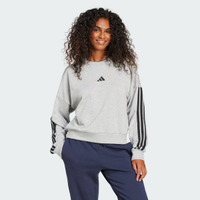 Moletom Adidas 3 Stripes Feminino Cinza