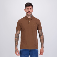 Polo Aramis Basica Piquet Marrom