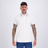 Polo Aramis Classic 1 Friso Branco e Marinho