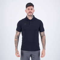 Polo Umbro Blend Preta Mescla