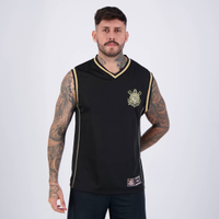 Regata Corinthians Basquete Helança Preta e Dourada