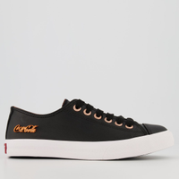 Tênis Coca Cola Basket Floater Low Feminino Preto e Cobre