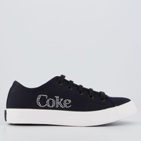 Tênis Coca Cola Stream Glow Feminino Preto e Branco
