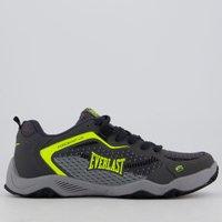Tênis Everlast Forceknit 6 Low Cinza e Amarelo