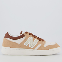 Tênis New Balance 480 Low Feminino Bege e Branco