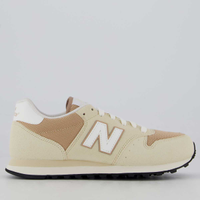 Tênis New Balance 500 V2 Feminino Bege e Marrom