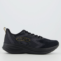 Tênis Olympikus Marte Preto e Dourado
