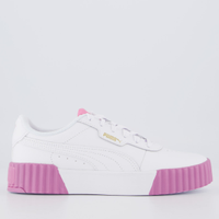 Tênis Puma Carina 3.0 Feminino Branco e Rosa II