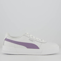 Tênis Puma Carina BDP Feminino Branco e Lilás