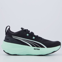 Tênis Puma Forever Run Nitro 2 Feminino Preto e Verde