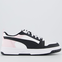 Tênis Puma Rebound V6 LO Feminino Preto e Rosa