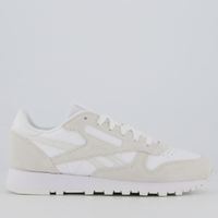 Tênis Reebok Classic Leather Feminino Branco e Cinza