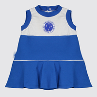 Vestido Cruzeiro Escudo Infantil Azul e Branco