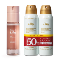 Combo Lily: Body Spray 100ml + Desodorante Antitranspirante 2x75g