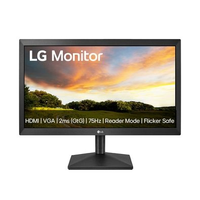 Monitor LG 19,5", HD, 75Hz, 2ms, VA, HDMI e VGA, Ajuste de Inclinação, Preto - 20MK400H-B