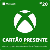 Gift Card Xbox: 20 Reais - Código Digital