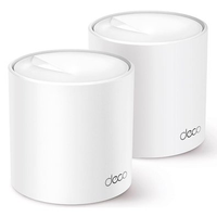 Roteador TP-Link Deco X50, AX3000, WiFi 6, 2402 Mbps, 2 Antenas Internas, Branco - Deco X50(2-pack)