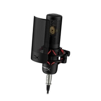 Microfone Condensador HyperX ProCast, Cardioide, Antivibração, Antichoque, XLR Profissional, Preto - 699Z0AA