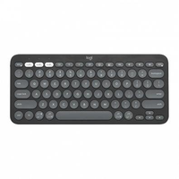 Teclado Sem Fio Logitech, Bluetooth e USB, Pebble Keys 2 K380s, Easy-Switch e Pilha Inclusa, Grafite - 920-011789