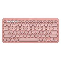 Teclado Sem Fio Logitech, Bluetooth e USB, Pebble Keys 2 K380s, Easy-Switch e Pilha Inclusa, Rosa - 920-011791