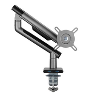Suporte para Monitor Premium Octoo com Pistão a Gás e Ajuste de Altura, até 32", Grafite - 9841