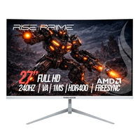 Monitor Gamer Curvo Rise Mode Prime 27", Full HD, 240Hz, 1ms, VA, FreeSync, HDR 400, HDMI e DisplayPort, Branco - RM-MOG-27C240FH-W