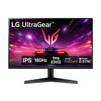 Monitor Gamer LG UltraGear 24", FHD, 180Hz, 1ms, IPS, DP e HDMI, HDR10, FreeSync, G-Sync - 24GS60F-B