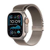 Apple Watch Ultra 2 GPS + Cellular, Caixa Natural de Titânio de 49 mm, Pulseira Natural Estilo Milanês de Titânio, Tamanho M - MX5R3BE/A