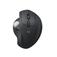 Mouse sem Fio Logitech Trackball MX Ergo S, Bluetooth e USB Logi Bolt, 6 Botões Programáveis com Ajuste de Ângulo, Preto - 910-007261